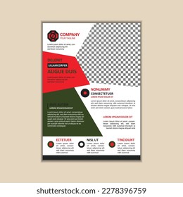 Vorlage für Geschäftsflyer für Unternehmen einfach und sauber, Vektordesign im Format 4