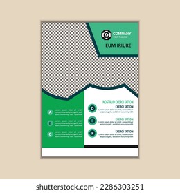 Corporate business flyer template simple and clean a4 size vector design