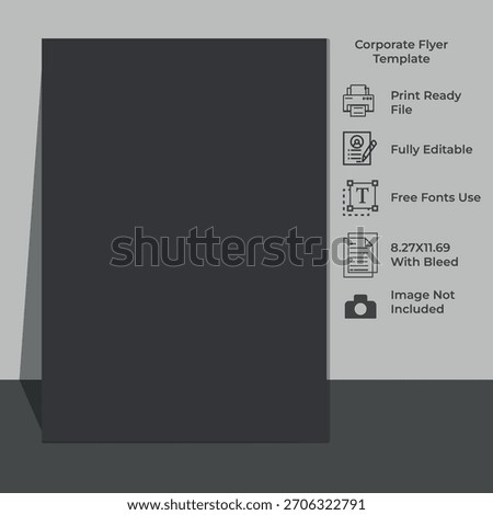 Corporate Business Flyer Template Specifications and Features