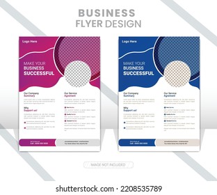 Corporate Business Flyer Template . This Flyer Size A4. Professional Flyer Template For Your Business. This Flyer Make By Gradiant