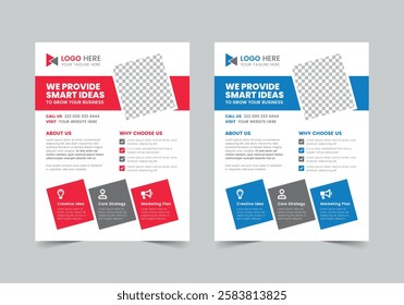 Corporate Business Flyer Template | us letter | Print Ready (All the text colors, image, fonts are user-friendly and very easy customize with vector software.)