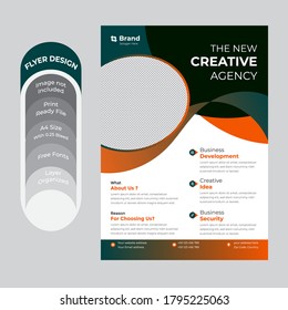 Corporate Business flyer template vector design, Flyer Template Geometric shape used for business poster layout, IT Company flyer, corporate banners, and leaflets. Graphic design layout with triangle