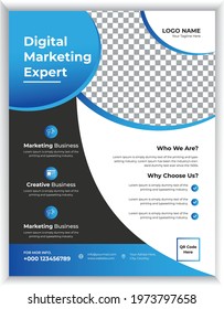 Corporate Business flyer template vector design, Print Ready Marketing Flyer design, A4 Flyer Design,  Minimal Vector Templates, marketing, business proposal, promotion, advertise, publication, cover.