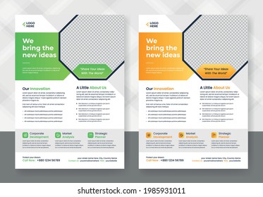 Corporate Business flyer template vector design, Flyer poster and leaflets layout.