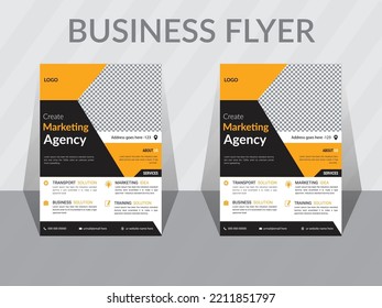 Corporate business flyer template. vector  print design layout for business. modern flyer design .