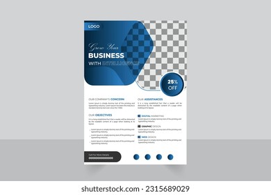 Corporate Business Flyer Template Vector Design For Your Business Advertisement