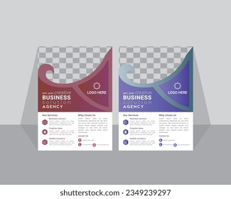 Diseño vectorial de la plantilla de viajero de negocios corporativos 