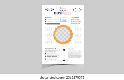Corporate Business flyer template vector