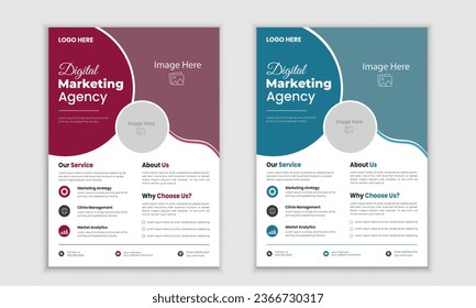 Corporate Business Flyer Template Vektordesign.
