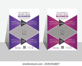 Corporate Business Flyer Vorlage, Vektor-Grafik-Design, Marketing für Unternehmen