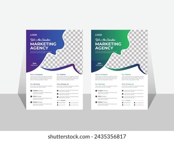 Plantilla De Volante De Negocios Corporativos, Diseño Gráfico Vectorial, Marketing Para Negocios