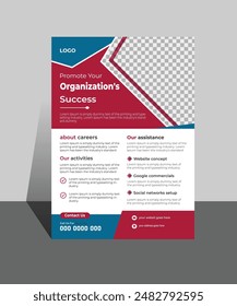 Corporate Business flyer template vector design, business marketing agency flyer magazine leaflet design with abstract geometric shape advertising template print poster.