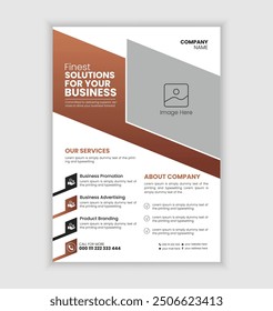 Plantilla Corporativa de volantes de negocios, Diseño gráfico de Vector, Marketing para negocios