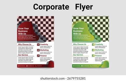 Corporate Business flyer template vector design
