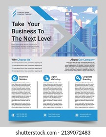 Corporate Business Flyer Vector art For Business Promotion