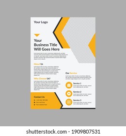 Corporate business flyer vector design