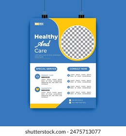 Corporate business flyer vector design template. Design template Geometric shape used for business flyer layout. Corporate flyer.
