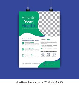 Corporate business flyer vector design template. Design template Geometric shape used for business flyer layout. Corporate flyer, Business Brochure