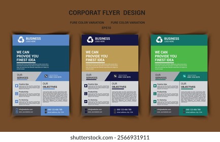 corporate business flyer vector design