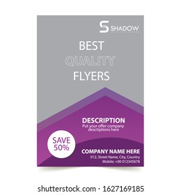 Corporate business flyer vector template