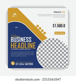 Corporate business house sale square banner or poster design for social media marketing. social media post design template
