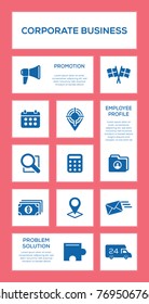 Corporate Business Icon Set