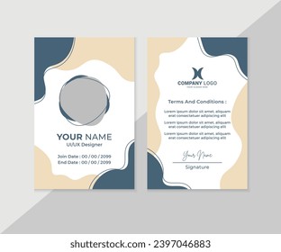 corporate business id card design template