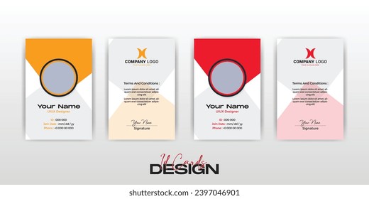 corporate business id card design template