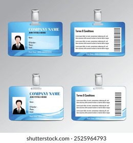 corporate business id card design template. business id card.