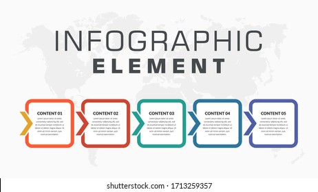 Corporate Business Infographic Element Premium Vector