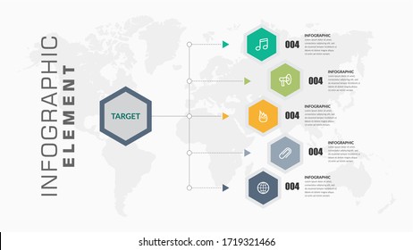 Corporate Business Infographic Element Premium Vector