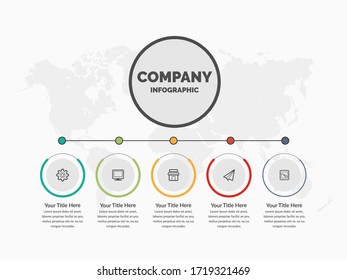 Corporate Business Infographic Element Premium Vector