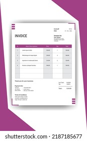 Corporate Business Invoice Design Template