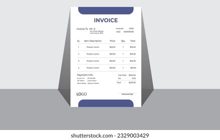 Corporate Business Invoice Design Template