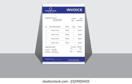 Corporate Business Invoice Design Template