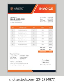 Design-Vektorgrafik-Vorlage für Firmenkunden
Minimal Corporate Business Invoice Design Vorlage Vektorgrafik Rechnung Formular Preis Rechnung.
Business-Briefpapier-Design-Zahlung Vertrag Design.