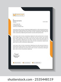 Modelo de cabeça de empresa e negócios Latter, Design de almofada de cabeça de empresa. cartão de visita criativo, design de cabeça de carta criativo conjunto de empresa de tamanho 4