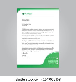 Corporate Business Letter Head print ready