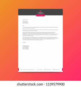 Corporate Business Letterhead Design Template 