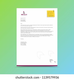 Corporate Business Letterhead Design Template 
