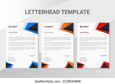 Corporate business letterhead design template