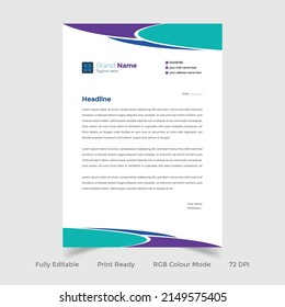 corporate business letterhead design template