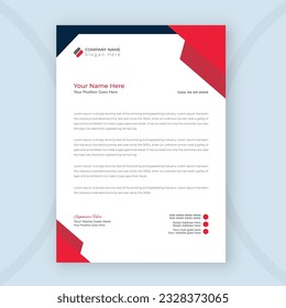 Corporate business letterhead design template