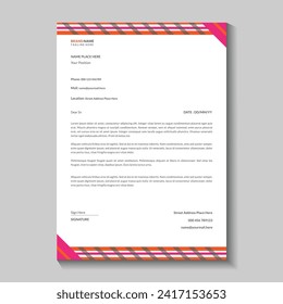 Corporate business letterhead design template