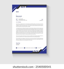 Corporate Business Letterhead Design Template