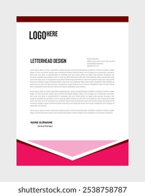 corporate business letterhead design vector 