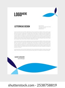corporate business letterhead design vector 