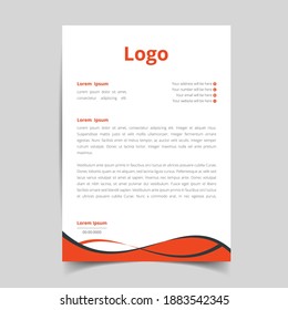 Corporate Business Letterhead, Elegant and minimalist style letterhead  template design full Vector.