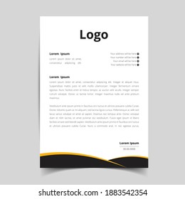 Corporate Business Letterhead, Elegant and minimalist style letterhead  template design full Vector.