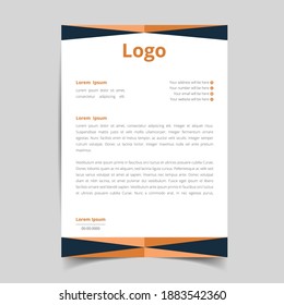 Corporate Business Letterhead, Elegant and minimalist style letterhead  template design full Vector.